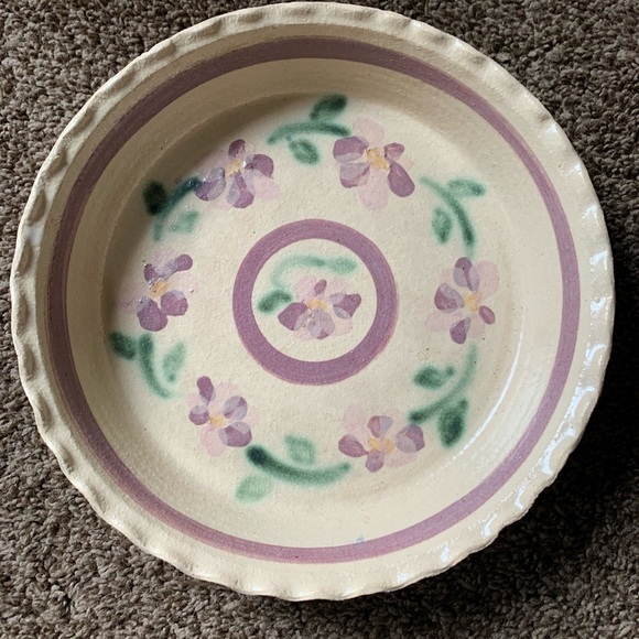 Hand Made Ceramic Pottery Pie Plate - Picture 1 of 3